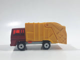 Vintage 1979 Lesney Matchbox Superfast Colectomatic Refuse Truck No. 36 Red Yellow Garbage Pickup Die Cast Toy Car Vehicle with Sliding Compactor