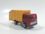 Vintage 1979 Lesney Matchbox Superfast Colectomatic Refuse Truck No. 36 Red Yellow Garbage Pickup Die Cast Toy Car Vehicle with Sliding Compactor