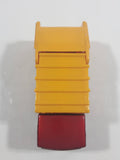 Vintage 1979 Lesney Matchbox Superfast Colectomatic Refuse Truck No. 36 Red Yellow Garbage Pickup Die Cast Toy Car Vehicle with Sliding Compactor