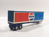 Vintage 1973 Lesney Matchbox Super Kings K-17 Trailer Pepsi Blue Red White Die Cast Toy Car Vehicle with Opening Rear Doors