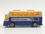 Vintage 1978 Lesney Matchbox Superfast  No. 65 Airport Coach Bus British Airways Blue and White Die Cast Toy Car Vehicle