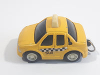 Unknown Brand Stubby Taxi Cab Pullback Motorized Friction Die Cast Toy Car Vehicle Key Chain