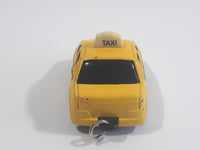 Unknown Brand Stubby Taxi Cab Pullback Motorized Friction Die Cast Toy Car Vehicle Key Chain