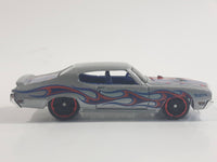 2014 Hot Wheels HW Workshop - Heat Fleet '70 Buick GSX Metalflake Silver Die Cast Toy Car Vehicle