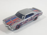 2014 Hot Wheels HW Workshop - Heat Fleet '70 Buick GSX Metalflake Silver Die Cast Toy Car Vehicle