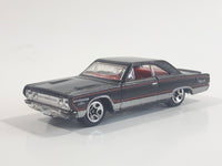 2010 Hot Wheels Mopar Mania '67 Dodge Plymouth GTX Metalflake Black Die Cast Toy Muscle Car Vehicle