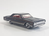 2010 Hot Wheels Mopar Mania '67 Dodge Plymouth GTX Metalflake Black Die Cast Toy Muscle Car Vehicle