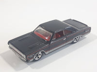 2010 Hot Wheels Mopar Mania '67 Dodge Plymouth GTX Metalflake Black Die Cast Toy Muscle Car Vehicle