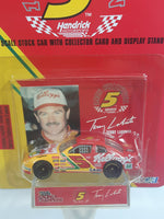 1997 Racing Champions 1996 Champion #5 Terry Labonte Kellogg's Chevrolet Monte Carlo Red Yellow Die Cast Toy Race Car Vehicle with Collector Card and Display Stand - New in Package Sealed