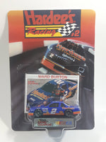 1993 Racing Champions Hardee's Racing #2 Ward Burton Hardee's Fresh Fried Chicken Mello Yello Chevy Lumina Dark Blue Die Cast Toy Race Car Vehicle with Collector Card and Display Stand - New in Package Sealed