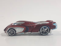 2014 Hot Wheels Marvel Iron Man Movie Film Comic Character Dark Red & Chrome Die Cast Toy Car Vehicle