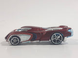 2014 Hot Wheels Marvel Iron Man Movie Film Comic Character Dark Red & Chrome Die Cast Toy Car Vehicle