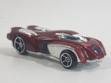 2014 Hot Wheels Marvel Iron Man Movie Film Comic Character Dark Red & Chrome Die Cast Toy Car Vehicle