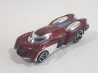 2014 Hot Wheels Marvel Iron Man Movie Film Comic Character Dark Red & Chrome Die Cast Toy Car Vehicle