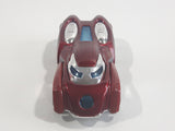 2014 Hot Wheels Marvel Iron Man Movie Film Comic Character Dark Red & Chrome Die Cast Toy Car Vehicle