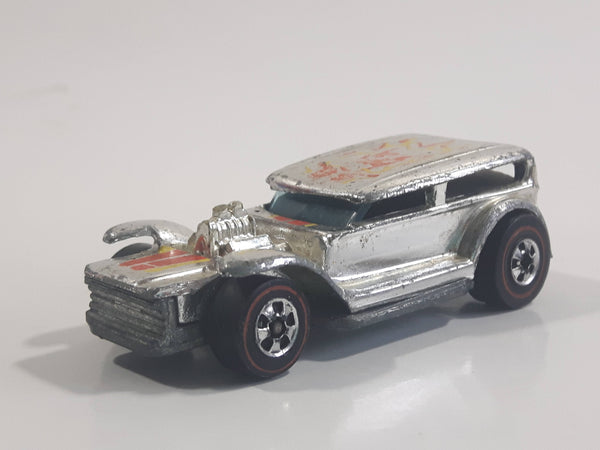 Vintage 1976 Hot Wheels Super Chromes Prowler Chrome Die Cast Toy Car Vehicle with Red Line Wheels - Hong Kong