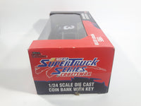 1995 Racing Champions Premier Edition NASCAR Super Truck Series by Craftsman #3 Mike Skinner GM Goodwrench Service Black 1/24 Scale Die Cast Coin Bank with Key New in Box