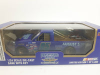 1995 Racing Champions Limited Edition 1 of 5,000 NASCAR #95 Brickyard 400 August 5, 1995 Purple 1/24 Scale Die Cast Coin Bank with Key New in Box