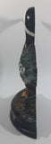 Vintage Hand Painted Mallard Duck Cast Iron Metal Door Stop