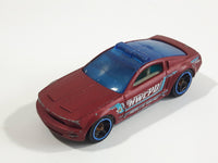 2018 Hot Wheels Fast Responders Ford Mustang GT Concept Dark Red Die Cast Toy Car Vehicle