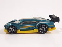 2015 Hot Wheels HW Race - World Race Super Blitzen Aqua Green Blue Die Cast Toy Race Car Vehicle