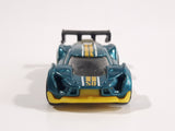 2015 Hot Wheels HW Race - World Race Super Blitzen Aqua Green Blue Die Cast Toy Race Car Vehicle