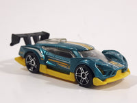 2015 Hot Wheels HW Race - World Race Super Blitzen Aqua Green Blue Die Cast Toy Race Car Vehicle