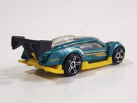 2015 Hot Wheels HW Race - World Race Super Blitzen Aqua Green Blue Die Cast Toy Race Car Vehicle