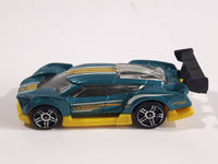 2015 Hot Wheels HW Race - World Race Super Blitzen Aqua Green Blue Die Cast Toy Race Car Vehicle