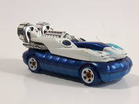 2018 Hot Wheels Jungle Rally Hover Storm Hovercraft Boat White and Blue Die Cast Toy Car Vehicle