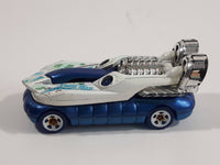 2018 Hot Wheels Jungle Rally Hover Storm Hovercraft Boat White and Blue Die Cast Toy Car Vehicle