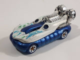 2018 Hot Wheels Jungle Rally Hover Storm Hovercraft Boat White and Blue Die Cast Toy Car Vehicle