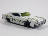 2019 Hot Wheels HW Flames '69 Ford Torino Talladega White Die Cast Toy Muscle Car Vehicle