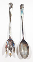 Elegance Silver Plated Zinc Salad Spoon & Fork Set No. 618 In Box - USED Condition