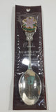 Candis Winnipeg, Manitoba Prairie Crocus Flower Pasqueflower Silver Plated Steel Metal Travel Souvenir Spoon in Sleeve