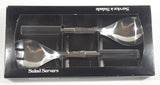 Stainless Steel Salad Servers with Clear Handles Made in Japan New in Box