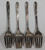 Vintage 1957 W.M. Rogers IS Lady Fair 6 1/2" Silver Fork Set of 4