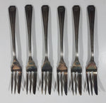 Vintage Superior Tuscany 6" Long Dinner Forks Set of 6 with Iron Cross Hallmark