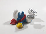 Vintage Vintage Peyo Smurf Ice Skater PVC Toy Figure 20121