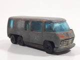 1977 Hot Wheels Flying Colors GMC Motorhome Orange Die Cast Toy Car Recreational Vehicle BW - Hong Kong - Unpainted Metal Base