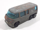 1977 Hot Wheels Flying Colors GMC Motorhome Orange Die Cast Toy Car Recreational Vehicle BW - Hong Kong - Unpainted Metal Base