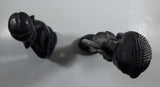 Vintage 1960s Genuine Besmo Hand Carved Ebony Wood Tribal Maasai Warriors Made in Kenya