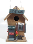 Live Bait Fishing Themed Highly Detailed Hanging Birdhouse Style Wood Building Model