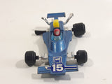 Vintage Summer Marz Karz S8015 Smadow DN4 Formula-1 Elf #15 Blue Die Cast Toy Car Vehicle Missing a Wheel