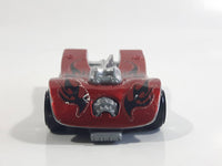 2008 Hot Wheels Motoblade Dark Red Plastic Toy Car Vehicle McDonald's Happy Meal with Crash Sound Still Working