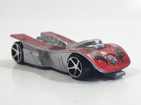 2008 Hot Wheels Motoblade Dark Red Plastic Toy Car Vehicle McDonald's Happy Meal with Crash Sound Still Working