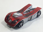 2008 Hot Wheels Motoblade Dark Red Plastic Toy Car Vehicle McDonald's Happy Meal with Crash Sound Still Working