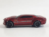 2014 Hot Wheels HW City: HW City Works Ryura LX Metalflake Dark Red Die Cast Toy Car Vehicle