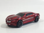 2014 Hot Wheels HW City: HW City Works Ryura LX Metalflake Dark Red Die Cast Toy Car Vehicle