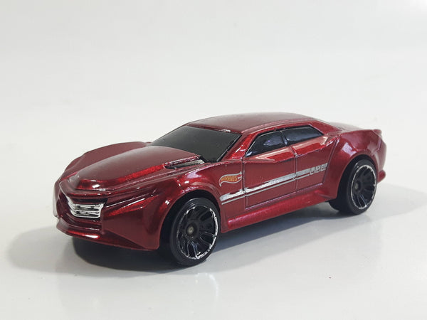 2014 Hot Wheels HW City: HW City Works Ryura LX Metalflake Dark Red Die Cast Toy Car Vehicle